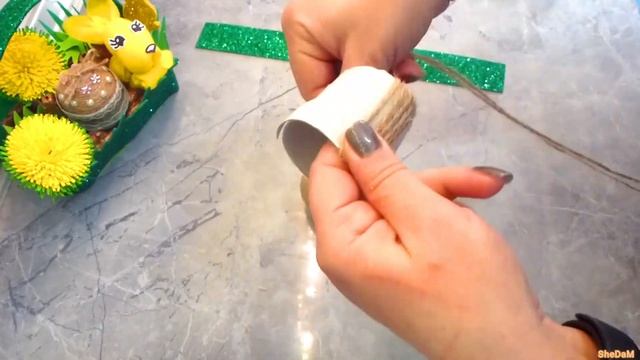 Пасхальное яйцо с ландышами! ПАСХАЛЬНЫЕ ПОДЕЛКИ своими руками / ПАСХАЛЬНОЕ ЯЙЦО из джута и бусин смотреть онлайн
