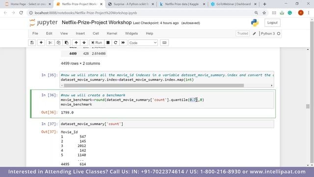 Recommendation Engine using Python | Python Project | Intellipaat смотреть онлайн