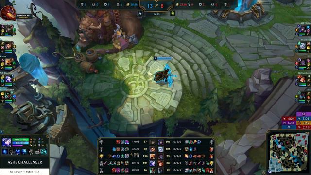 Ashe ADC vs Miss Fortune - NA Master Patch 14.4 смотреть онлайн