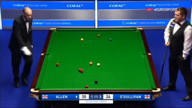 Scottish Open 2016 Mark Allen Clearance vs Ronnie O'Sullivan смотреть онлайн