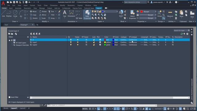 Gestione layer nel layout di Autocad смотреть онлайн