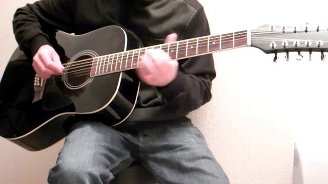 Guitare folk noire 12 cordes смотреть онлайн