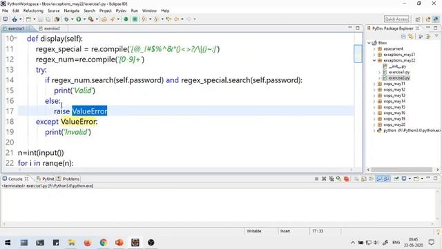 Hackerearth - Python Exceptions May 22, 2020 смотреть онлайн