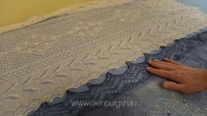 Как отличить оренбургский пуховый платок от подделки. Часть 2. Палантин с "градиентом".