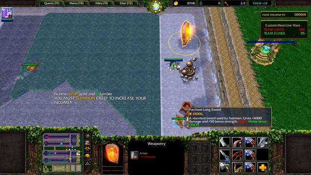 Warcraft III Custom Games - Custom Hero Line Wars смотреть онлайн