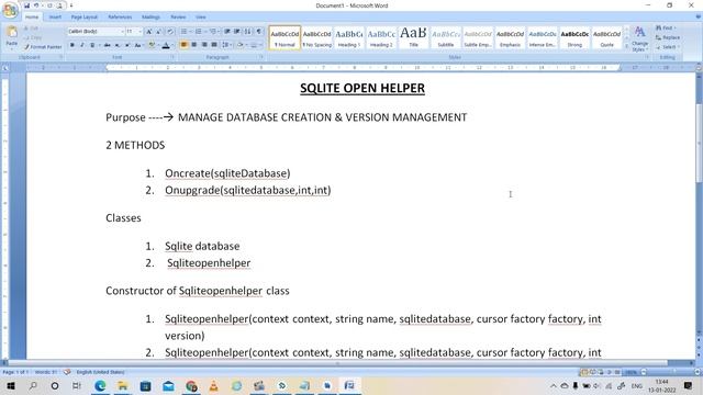 SQLite Open Helper | Purpose | Methods | Classes | Constructor of SQLite Open Helper Class смотреть онлайн