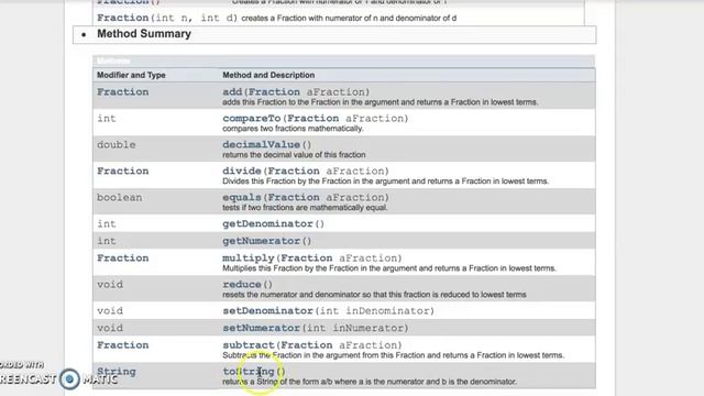 Fraction #1 - field variables, constructors, and toString method смотреть онлайн