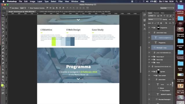 PHOTOSHOP: Come disegnare una Pagina Web (Landing page) смотреть онлайн