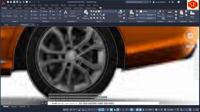 How to Design CAR in AutoCAD. смотреть онлайн