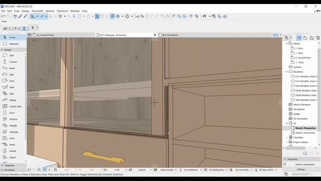 ARCHICAD 25 - WARDROBE MODEL #archicad #graphisoft