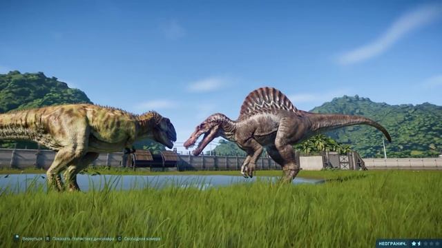 СПИНОЗАВР vs ГИГАНОТОЗАВР - Схватки Динозавров - Jurassic World EVOLUTION #3 смотреть онлайн