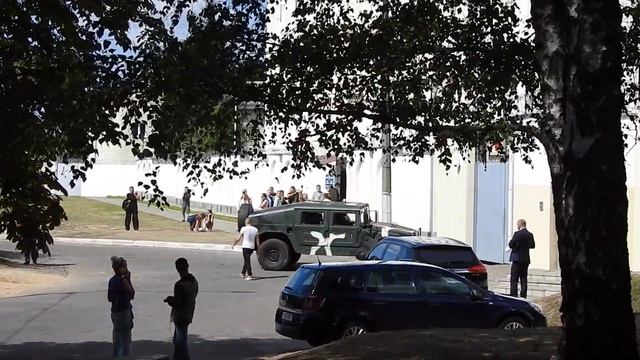 Минск. Охрана на крыше ЦИП Окрестина. смотреть онлайн