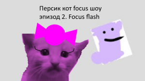 Персик кот focus шоу эпизод 2. Focus flash