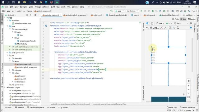 Making git apps | Using Recycler view for Main Activity Part 1 смотреть онлайн