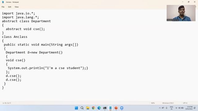 Anonymous inner class in java смотреть онлайн