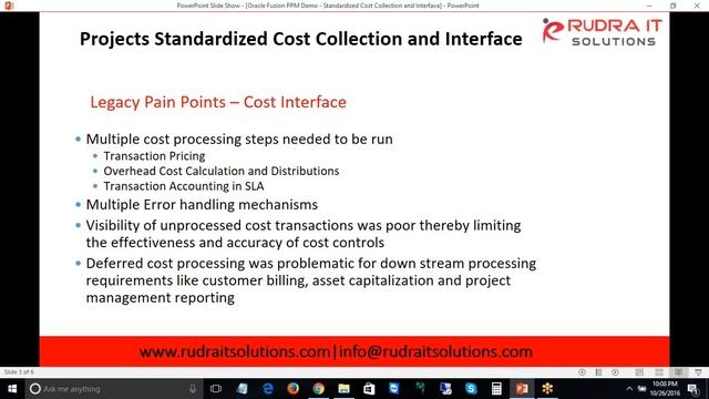 Oracle Fusion PPM Cloud_Class1_Understanding functionality of Standardized Cost Collection and Inte смотреть онлайн