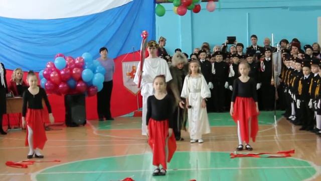 MVI 3937 7 февраля 2014 г. в школе прошёл праздник «Посвящение в кадеты». смотреть онлайн