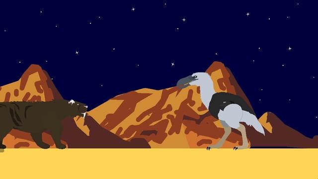 Passaro Do Terror Vs Smilodon Stick Nodes Animation смотреть онлайн