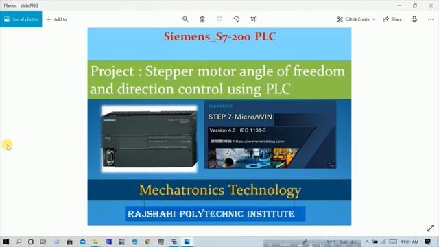 Stepper motor control with S7 200 PLC смотреть онлайн