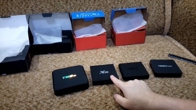 Обзор сравнения 4-ёх разных TV Box T95X, T95N Pro, X96, Sunvell T95M смотреть онлайн