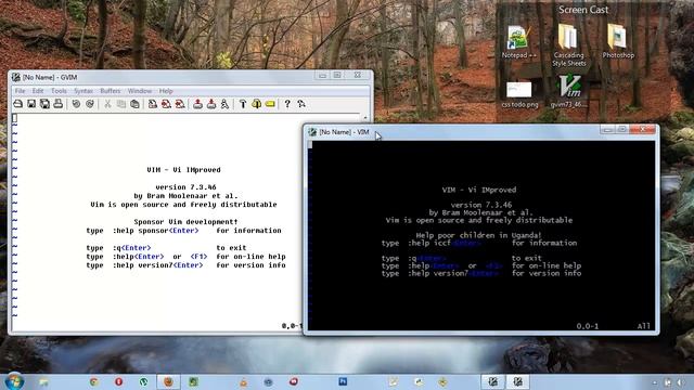 Gvim and Opening vim from command line смотреть онлайн
