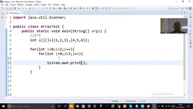 61. Core Java Initializing 2D Array by Manohar Papasani смотреть онлайн