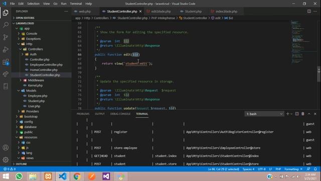 Part 4: How to edit and update data using Resource Controller in laravel 8 in Hindi - Laravel 8 CRU смотреть онлайн