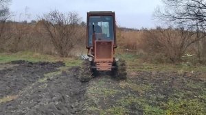 Запустили трактор Т-70 после двух лет простоя.