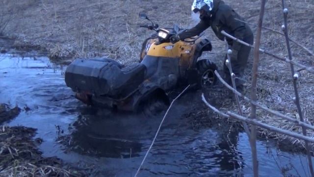 CF MOTO 500 2A прохождение брода смотреть онлайн