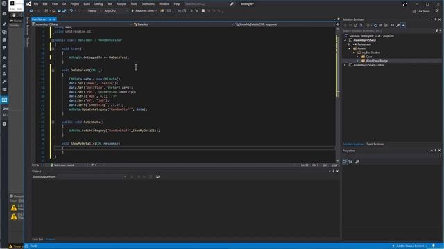 WordPress For Unity Bridge : Data Extension смотреть онлайн