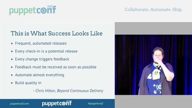 What Is This Continuous Delivery Thing Anyway? - PuppetConf 2013 смотреть онлайн