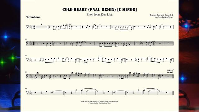Cold Heart (PNAU Remix) [EASY] (Elton John, Dua Lipa) Trombone + Playalong смотреть онлайн
