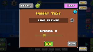 Как писать текст в редакторе в геометри деш|GEOMETRY DASH 2.2