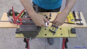 Запрессовка топливного штуцера быстросъём в трубку.