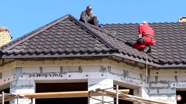 Дом с Нуля Часть 21 Важные СЕКРЕТЫ МОНТАЖА МЕТАЛЛОЧЕРЕПИЦЫ смотреть онлайн