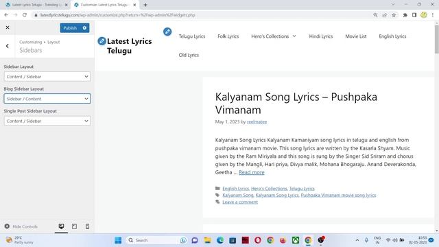 How to Create WordPress Widgets Telugu || Lyrics Website Tutorial Part - 11 смотреть онлайн