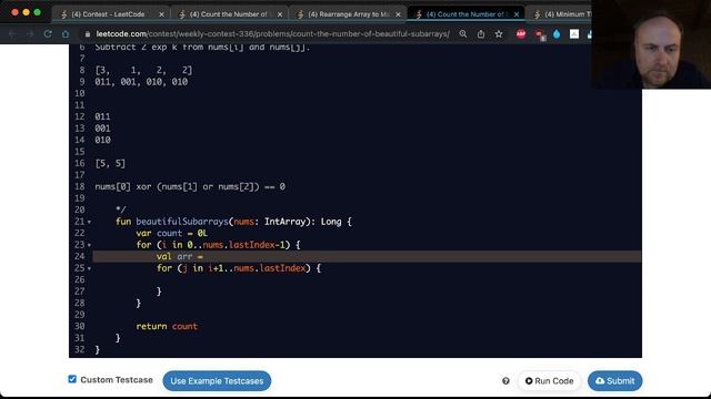 Leetcode Contest 336 in Kotlin (Q1 & Q2 only) смотреть онлайн
