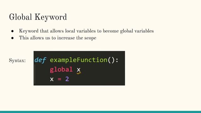 Intro to Python - Global Variables and Scope смотреть онлайн