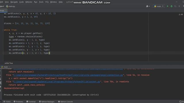 Программирование Minecraft на Python. Урок 12_2. Библиотека Рандом. смотреть онлайн