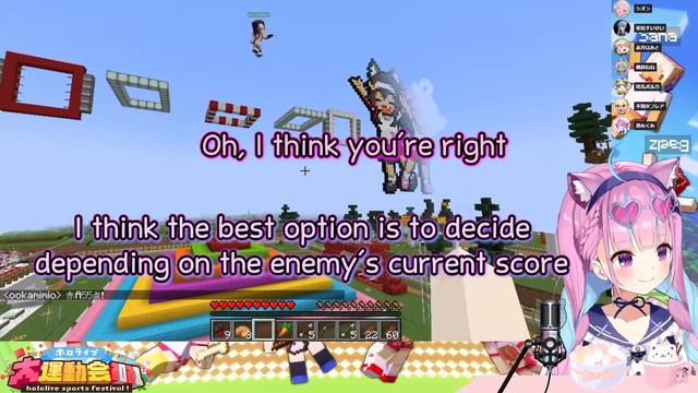 Aqua's Team Was Astonished By Pekora's Elytra Skills - Minecraft Sports Festival 【ENG Sub Hololive】 смотреть онлайн