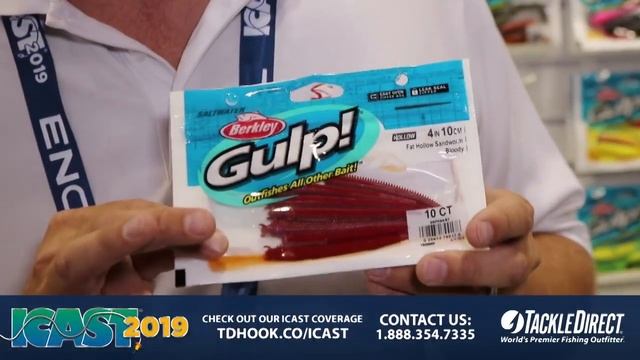 Berkley Fat Hollow Sandworm at ICAST 2019 смотреть онлайн