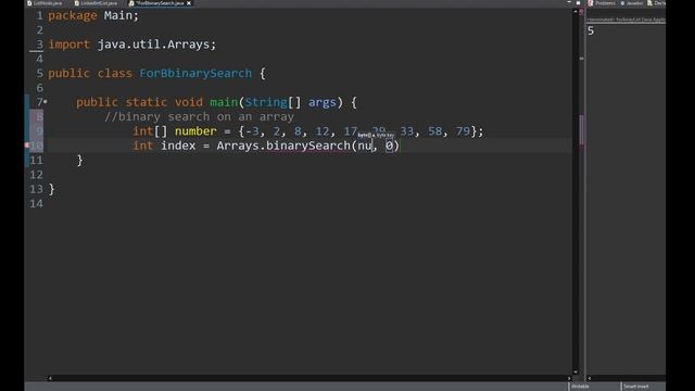 Building Java Programs || CH13 (Searching & Sorting) || BinarySearch on an Array смотреть онлайн