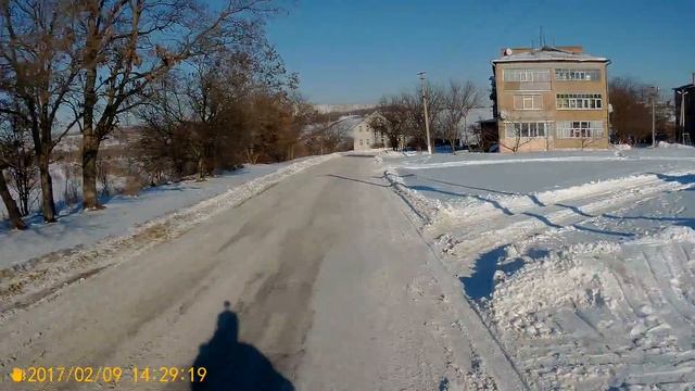 Honda Dio 35 SR езда зимой по снегу и льду смотреть онлайн