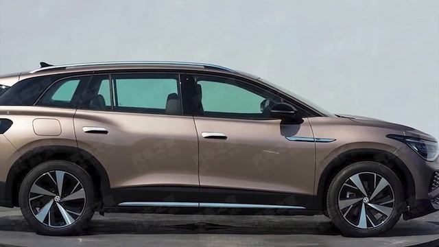 Новый Volkswagen ID6 (VW ID6) 2022 - трехрядный электрический внедорожник смотреть онлайн