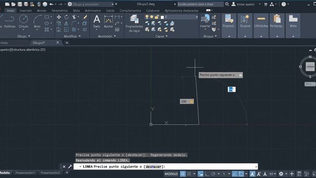 Comando línea coordenadas polares y ortogonal en AutoCAD 2021 смотреть онлайн
