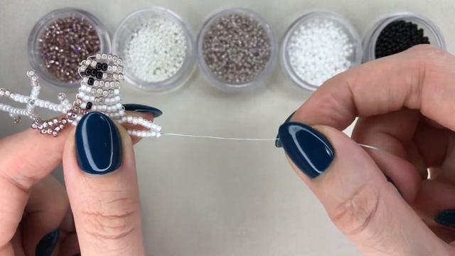 Олень из бисера и проволоки. Фигурки на Новый год. Техника Параллельное плетение. смотреть онлайн