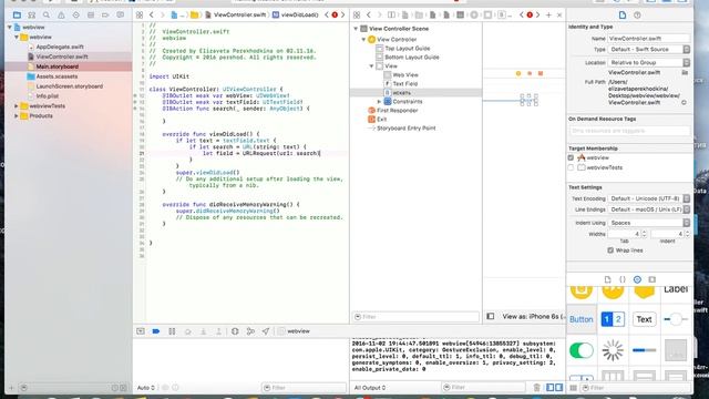 как сделать свой браузер в Xcode на Swift? #4 смотреть онлайн