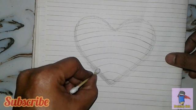 How to draw 3D heart # drawing Hub # simple drawing # pencil drawing. смотреть онлайн