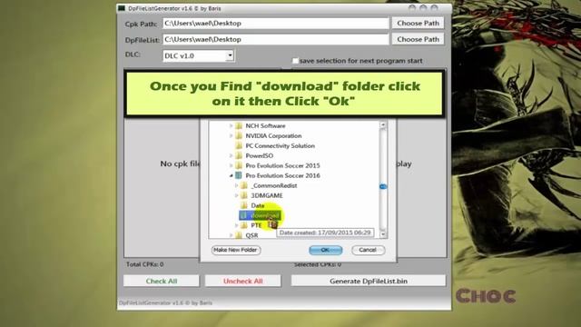[PES 2016] How to Add CPK file for Patch PTE 2 (Using DpFileListGenerator 1.6 By Baris) смотреть онлайн