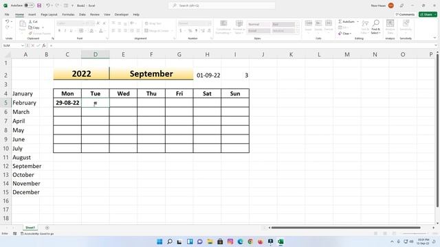 Excel Dynamic Calendar | How to Create Calendar in Excel | Excel Tips and Tricks смотреть онлайн